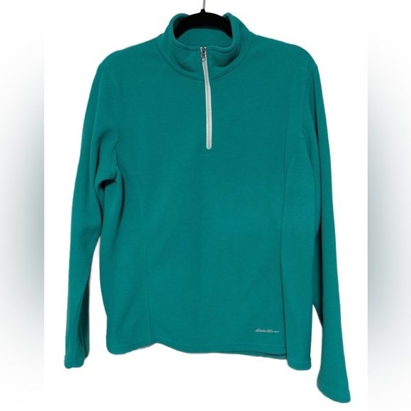Eddie Bauer Tops - GUC Eddie Bauer Pullover Fleece, Size Large, Teal